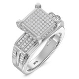 Photo of Beau 3/4 ct tw. Diamond Princess Cluster Trio Set 14K White Gold [BT421WE-C028]