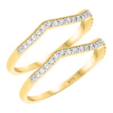 Photo of Blair 1/3 ct tw. Diamond Same Sex Ladies Band Set 14K Yellow Gold [WL915Y]