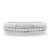 Photo of Blake 1/2 ct tw. Diamond Wedding Band Set 14K White Gold [BT114WM]