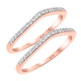 Photo of Emer 1/4 ct tw. Diamond Same Sex Ladies Band Set 14K Rose Gold [WL916R]