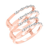 Photo of Jules 3/8 ct tw. Same Sex Ladies Band Set 10K Rose Gold [WL917R]