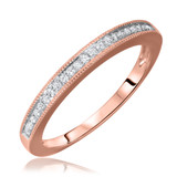 Photo of Skyler 1/3 ct tw. Diamond Wedding Band Set 14K Rose Gold [BT576RL]