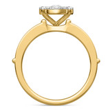 Photo of Corban 1 1/2 ct tw. Diamond Round Cluster Trio Set 14K Yellow Gold [BT423YE-C031]