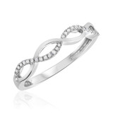 Photo of Alicia 1/10 ct tw. Diamond Ladies Band 10K White Gold [BT665WL]