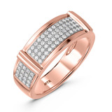 Photo of Amity 1 1/4 ct tw. Diamond Princess Cluster Trio Set 14K Rose Gold [BT425RL]