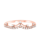 Photo of Celestina 1/5 ct tw. Diamond Ladies Band 14K Rose Gold [BT668RL]