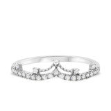 Photo of Celestina 1/5 ct tw. Diamond Ladies Band 10K White Gold [BT668WL]