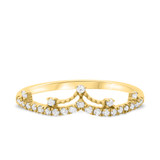 Photo of Celestina 1/5 ct tw. Diamond Ladies Band 10K Yellow Gold [BT668YL]