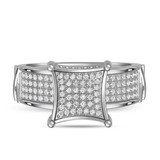 Photo of Affinity 1 1/4 ct tw. Diamond Fancy Cluster Trio Set 10K White Gold [BT427WE-C034]