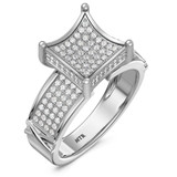 Photo of Affinity 1 1/4 ct tw. Diamond Fancy Cluster Trio Set 10K White Gold [BT427WE-C034]