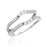 Photo of Elena 1/3 ct tw. Diamond Ladies Band 10K White Gold [BT670WL]