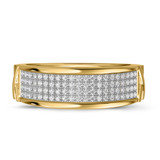 Photo of Affinity 1 1/4 ct tw. Diamond Fancy Cluster Trio Set 10K Yellow Gold [BT427YL]