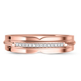 Photo of Harmonee 1/2 ct tw. Diamond Princess Cluster Trio Set 14K Rose Gold [BT428RL]