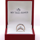 Photo of Affiance 1/3 Carat T.W. Diamond Fancy Cluster Bridal Set 14K Yellow Gold [BR449Y-C000]