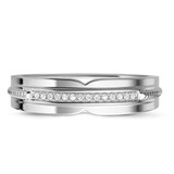 Photo of Harmonee 1/2 ct tw. Diamond Princess Cluster Trio Set 14K White Gold [BT428WL]