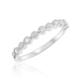 Photo of Ariana 1/10 ct tw. Diamond Ladies Band 10K White Gold [BT672WL]
