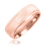Photo of Allure Same Sex Mens Band Set 14K Rose Gold [BT580RM]