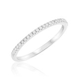 Photo of Gillian 1/7 ct tw. Diamond Ladies Band 14K White Gold [BT673WL]
