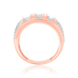 Photo of Noah 1 ct tw. Diamond Same Sex Mens Band Set 14K Rose Gold [BT619RM]