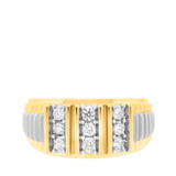 Photo of Noah 1 ct tw. Diamond Same Sex Mens Band Set 14K Yellow Gold [BT619YM]