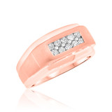 Photo of Caden 1 ct tw. Diamond Same Sex Mens Band Set 10K Rose Gold [BT624RM]