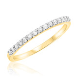Photo of Reverent 3/4 ct tw. Diamond Wedding Band Set 10K Yellow Gold [BT634YL]
