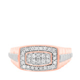 Photo of Cassidy 1 ct tw. Diamond Same Sex Mens Band Set 14K Rose Gold [BT625RM]