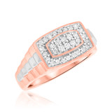 Photo of Cassidy 1 ct tw. Diamond Same Sex Mens Band Set 14K Rose Gold [BT625RM]