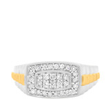 Photo of Cassidy 1 ct tw. Diamond Same Sex Mens Band Set 14K White Gold [BT625WM]
