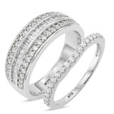 Photo of Louise 1 ct tw. Diamond Wedding Band Set 14K White Gold [WB635W]
