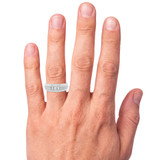 Photo of Bodhi 1/2 ct tw. Diamond Same Sex Mens Band Set 10K White Gold [BT626WM] [HT-2]