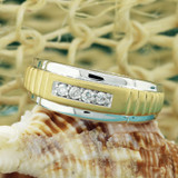 Photo of Sloan 1/3 ct tw. Diamond Same Sex Mens Band Set 10K Rose Gold [BT627RM]