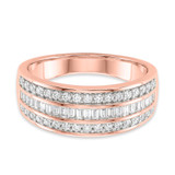 Photo of Helena 7/8 ct tw. Diamond Wedding Band Set 14K Rose Gold [BT635RM]