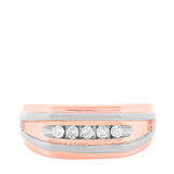 Photo of Jovani 1/2 ct tw. Diamond Same Sex Mens Band Set 14K Rose Gold [BT630RM]