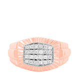 Photo of Shayne 1 ct tw. Diamond Same Sex Mens Band Set 10K Rose Gold [BT632RM]