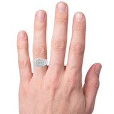 Photo of Shayne 1 ct tw. Diamond Same Sex Mens Band Set 10K White Gold [BT632WM] [HT]