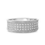 Photo of Madeline 1/2 ct tw. Diamond Wedding Band Set 10K White Gold [BT640WM]