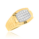 Photo of Shayne 1 ct tw. Diamond Same Sex Mens Band Set 14K Yellow Gold [BT632YM]