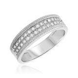 Photo of Madeline 1/2 ct tw. Diamond Wedding Band Set 14K White Gold [BT640WL]