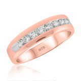 Photo of Ballard 3/4 ct tw. Diamond Mens Band 10K Rose Gold [BT934RM]