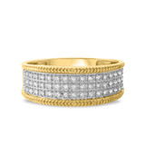 Photo of Madeline 1/2 ct tw. Diamond Wedding Band Set 10K Yellow Gold [BT640YM]