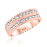 Photo of Caldwell 3/4 ct tw. Diamond Mens Band 10K Rose Gold [BT935RM]