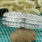 Photo of Louise 1 1/2 ct tw. Diamond Same Sex Mens Band Set 14K White Gold [BT635WM]
