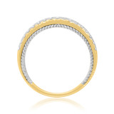 Photo of Blissfully 1 1/4 Carat T.W. Diamond Round Solitaire Bridal Set 14K Yellow Gold [BT458YL]