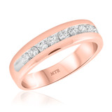 Photo of Dalton 3/4 ct tw. Diamond Mens Band 10K Rose Gold [BT936RM]