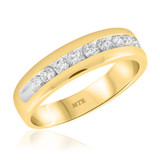 Photo of Dalton 3/4 ct tw. Diamond Mens Band 10K Yellow Gold [BT936YM]