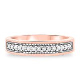 Photo of Veda 1/3 ct tw. Diamond Wedding Band Set 10K Rose Gold [BT103RM]