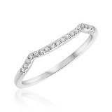Photo of Veda 1/3 ct tw. Diamond Wedding Band Set 10K White Gold [BT679WL]