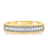 Photo of Veda 1/3 ct tw. Diamond Wedding Band Set 14K Yellow Gold [BT103YM]