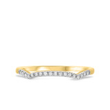 Photo of Veda 1/3 ct tw. Diamond Wedding Band Set 14K Yellow Gold [BT679YL]